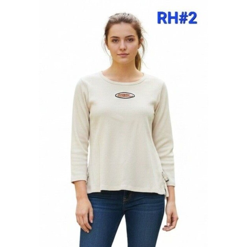 Harley Davidson Womens Long sleeve Shirt - Tan 1W - RH#2